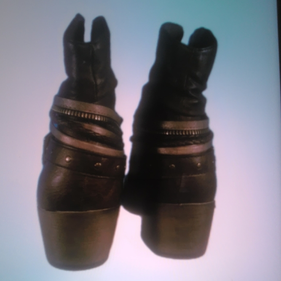 Jellypop Chocolate Ankle Booties with Buckle - Picture 4 of 5